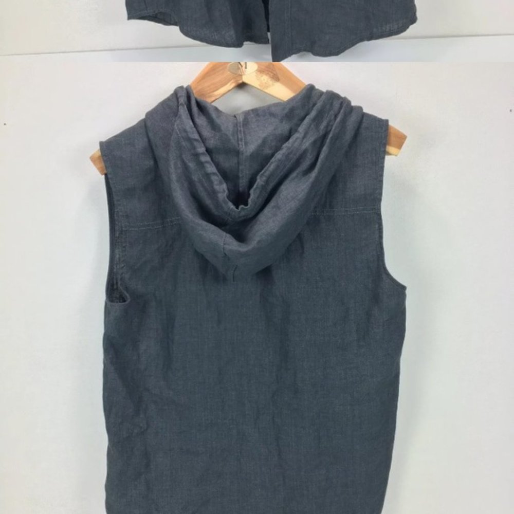 By Zara Man Button Front Hoodie /Shirt Vest